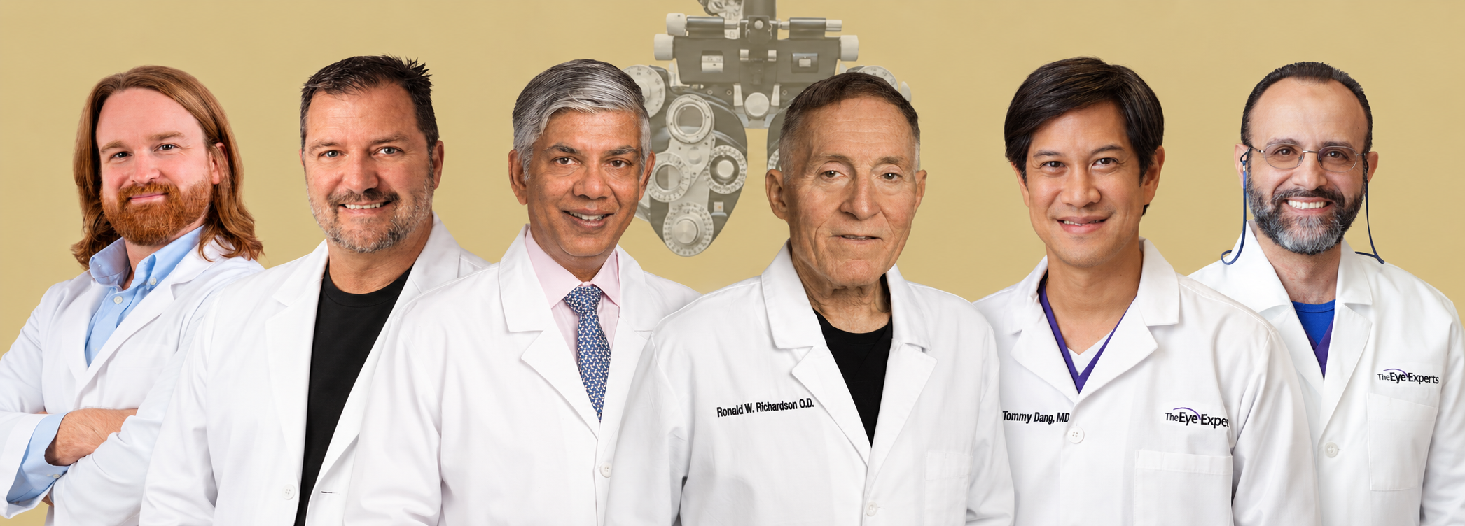 Eye Experts six-person team portrait